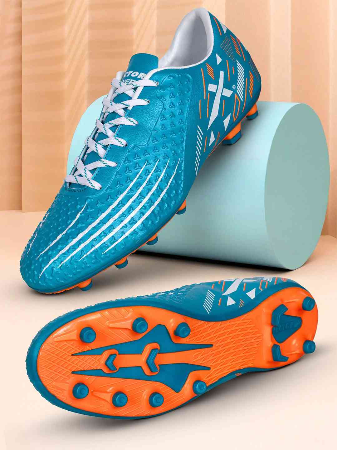 Vector X Flyer Football Shoe/Studs, Double Colored TPU Sole, Padde