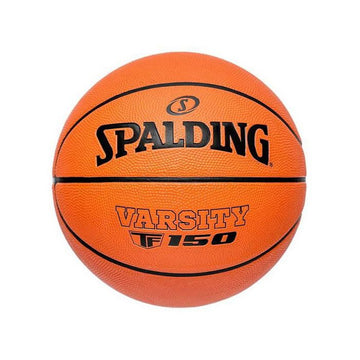 Spalding Varsity TF-150 Rubber Basketball with Free Air Needle (Size-7, Color: Orange), Pack of 1