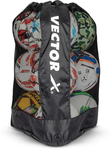 VECTOR X Extra Large Sports Ball Carrying Bag for 9 Balls (Kit Bag) Polyester