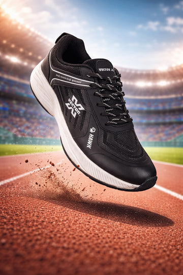 Vector X FLYER Running Spike Shoes for Men | Lightweight Track & Field Racing Shoes with 8 Removable Spikes, Breathable Upper & Cushioned Support