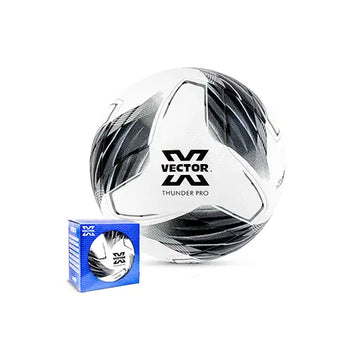 VECTOR X Thunder Pro Thermo Bonded FIFA Basic Football Size 5 | High Rebound Match & Training Soccer Ball with Seamless Construction