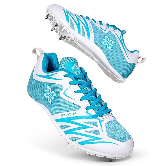 Vector X FLYER Track & Field Sports Removeable Spikes|Knitted upper + TPU Plate Sole Running Shoes For Men