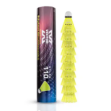 VECTOR X SC-110 Badminton Shuttlecock With EVA Base Durable Lightweight Shuttle Pack of 10 Pcs