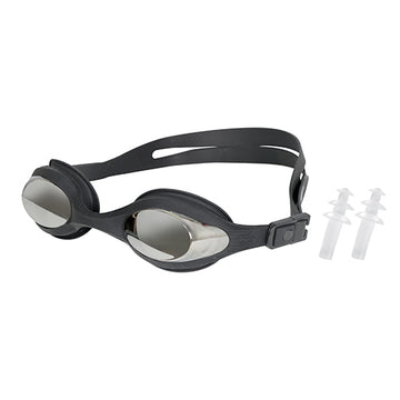 Viva Swimming Focus One piece Mirror Goggle with Double Silicone Strap for Professional Swimmers|Anti fog|UV Protection for Unisex Youth Adults