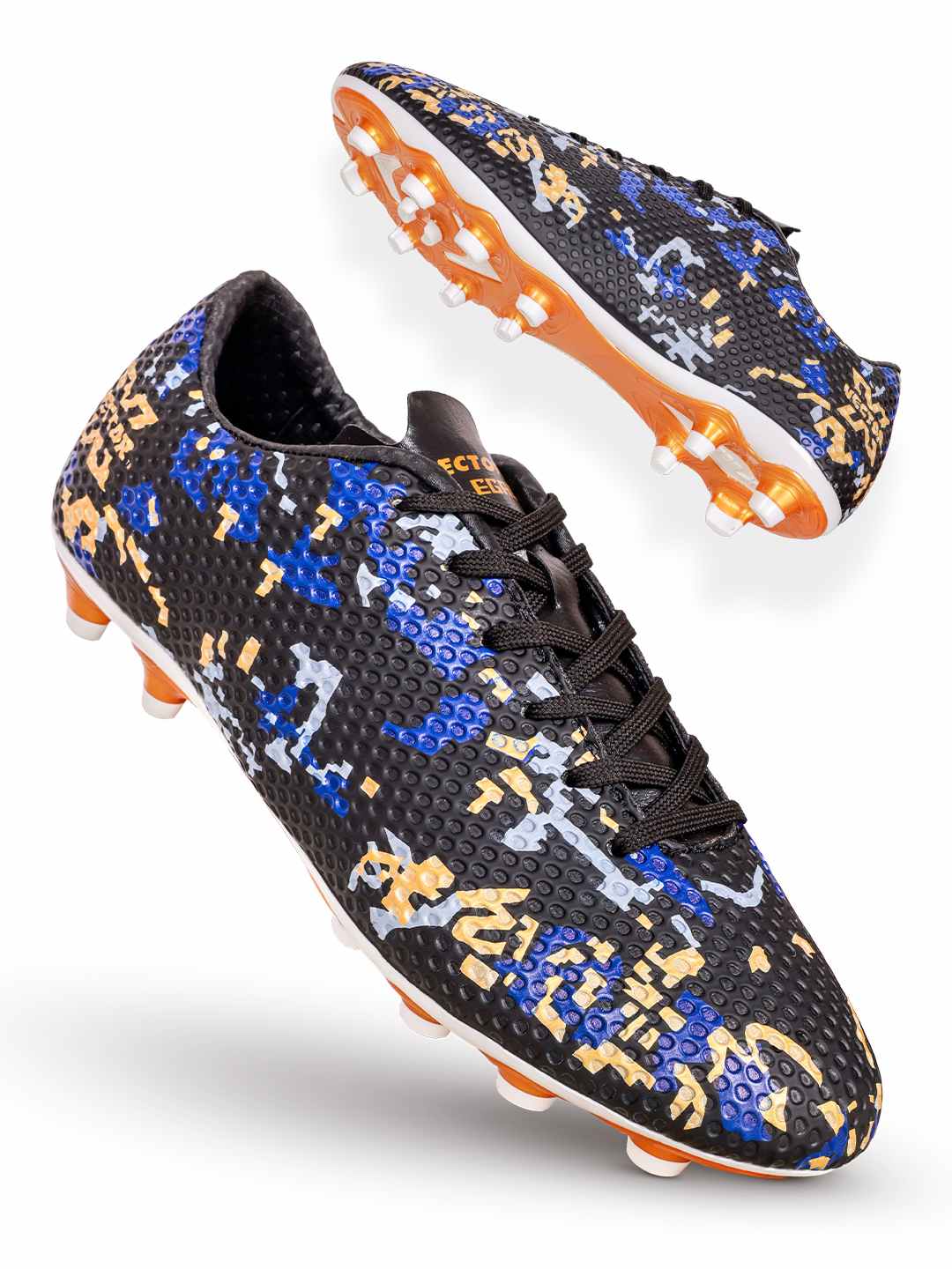 Vector X Legacy Football Shoes for Men | 3D Texture TPU Fusing Upper with Electroplated TPU Sole