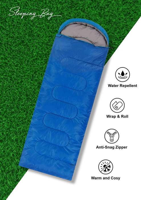Vector X Tracking Camping Conical Sleeping Bag 180x75cms Indoor Outdoor Lightweight Sleep Bag for Travelling Hiking Bag