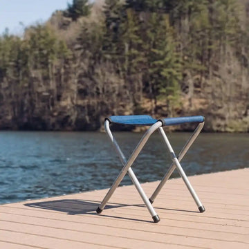 Vector X Foldable Camping Stool with Aluminum Alloy Frame | Lightweight Portable Folding Seat for Camping, Fishing, Hiking, Picnic, Travel & Outdoor Use