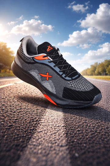 VECTOR X Shark Running Shoes for Men | Lightweight EVA Cushioning, Breathable Mesh Upper, Durable Rubber Outsole Sports & Jogging Shoes