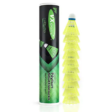 VECTOR X Flight Badminton Shuttlecock Durable EVA Base Lightweight Shuttle Pack of 10 Pcs