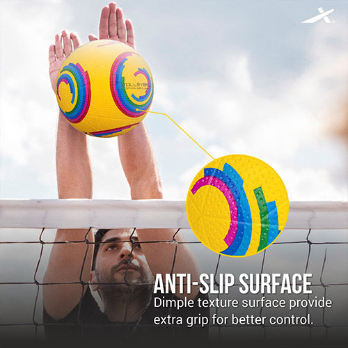 Vector X Glider Rubberized Moulded Volleyball for Indoor & Outdoor Pla