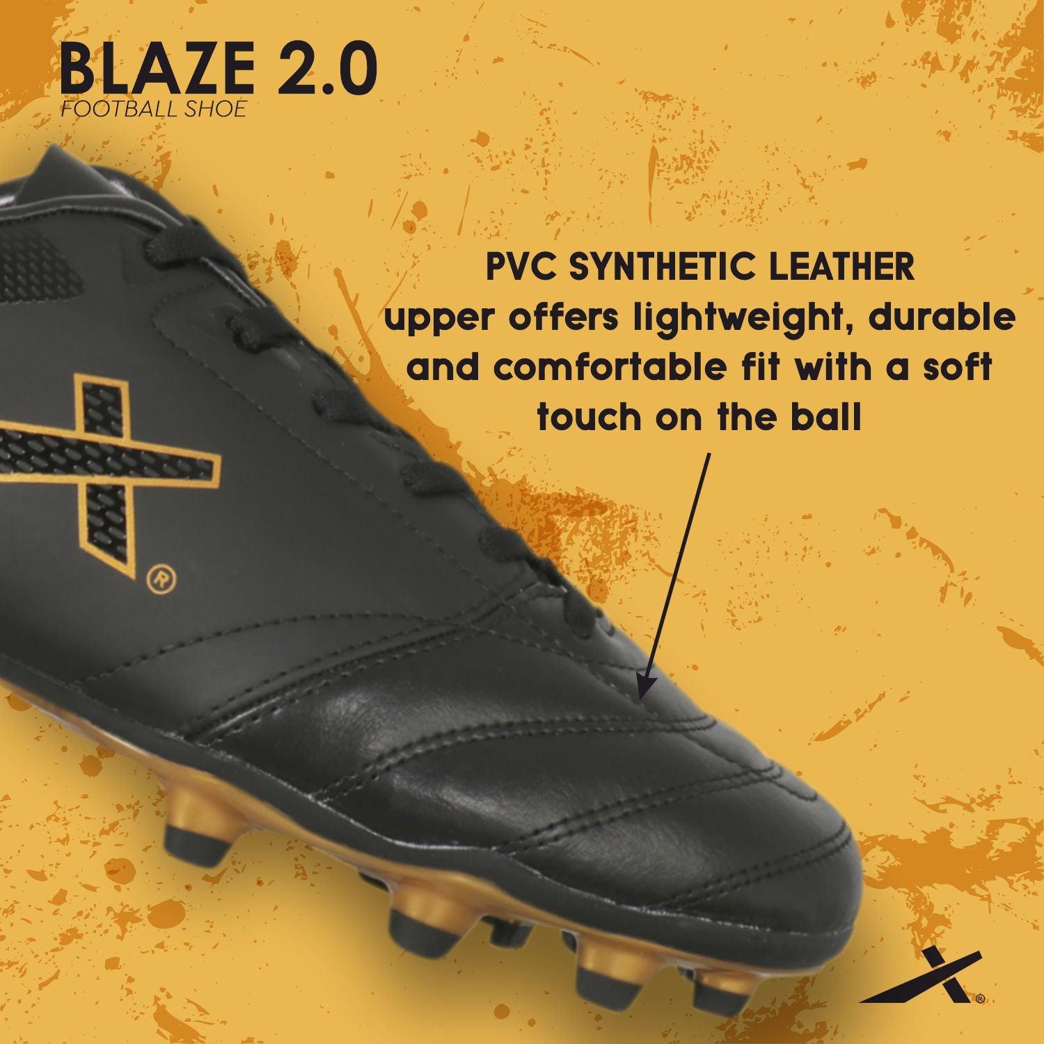 Vector X Blaze-2.0 Men's Football Shoes with TPU Sole & Secure Heel Fi