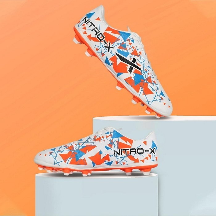 Vector X Nitro-X Kids Football Shoe/Studs for Men/Sports and Athletic Footwear with Synthetic Leather Upper/Comfortable Soccer Shoe