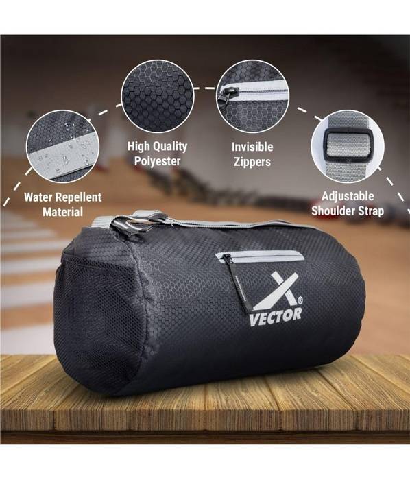 Vector X All in One Multipurpose Gym Bag Kit-Attacker 17 L Gym Sports Duffel Bag + Wrist Strap for Gym & Fitness Wrist Support + Nitro 700 ml Protein Shaker Bottle for Men & Women