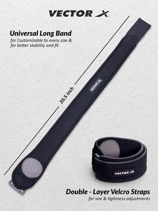 Vector X VNS-015 Tendonitis and tennis Elbow and Strap For Men and Women,Golfers,Elbow Counterforce Band For Tendon Pain Relief,Weightlifting, Having Elbow Strap with Compression Pad.