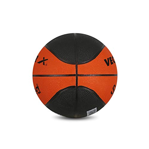 Vector X 8 Panel Speed Rubber Moulded Indoor/Outdoor Basketball with Butyl Bladder (Suitable for Practice/Match/Training) + Free Air Needle