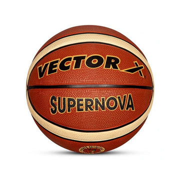 Vector X Supernova 14 Panels Cellular Basketball with Free Air Needle (Color : Brown)