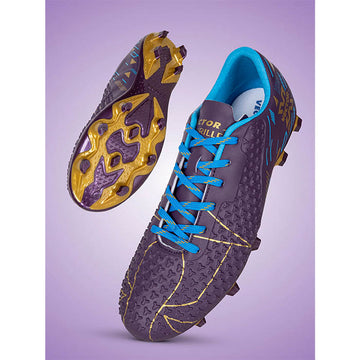 Vector X Thriller 3D Fully Embossed Textured Upper|Football Shoe/Studs| Double Colored TPU Sole| Soft Insocks Cushion|Light Weight soccer shoes For Men