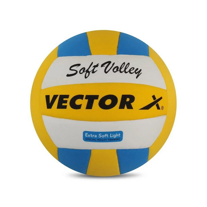 Vector X Soft Volley EVA Foam Laminated Volleyball (18 panels) Size : 4