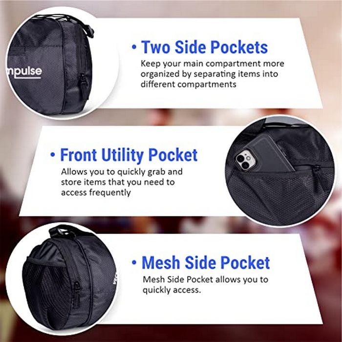 Vector X Gym Duffel 26L Sports Bag for Men and Women Polyester | Large Compartment | Front Utility Pocket | Mesh Side Pocket | Durable Base | Adjustable Shoulder Strap Travel Bag