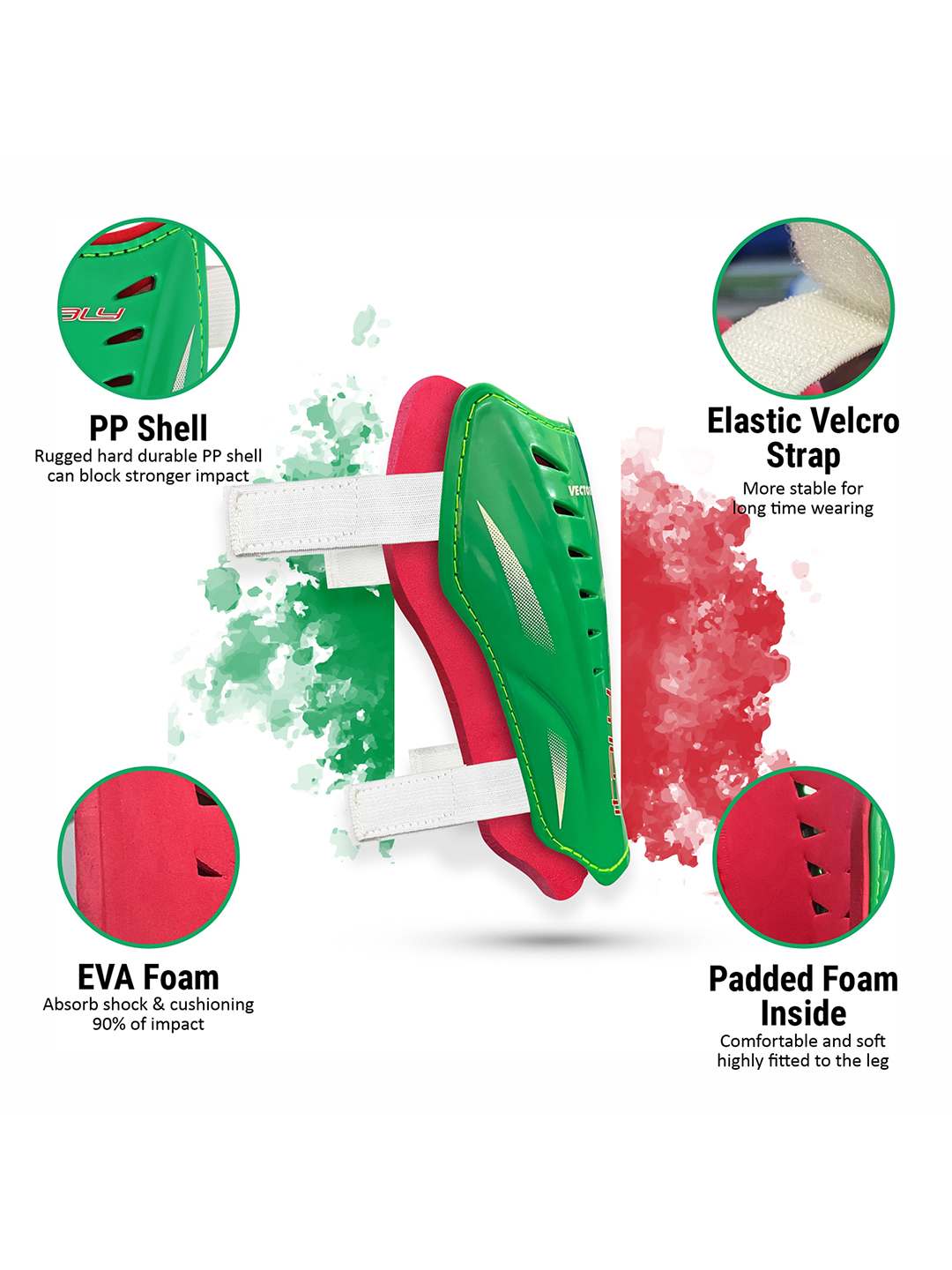 Vector X Italy Football Shin Guard