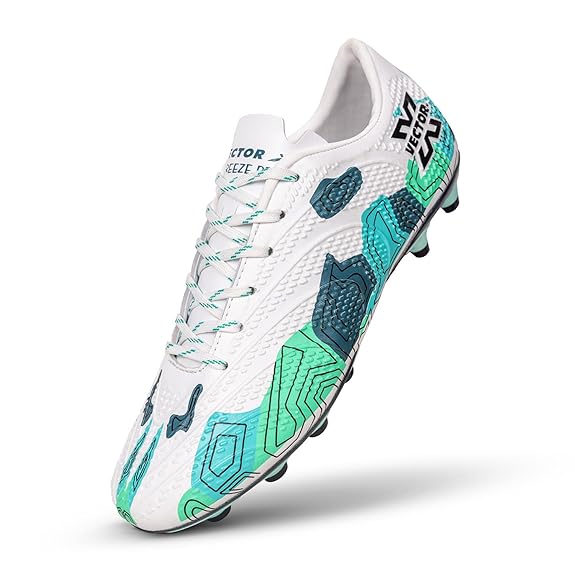 Vector X Breeze Pro Soccer Studs Fully Embossed Synthetic Upper|Double Colour TPU sole Football Shoes For Men