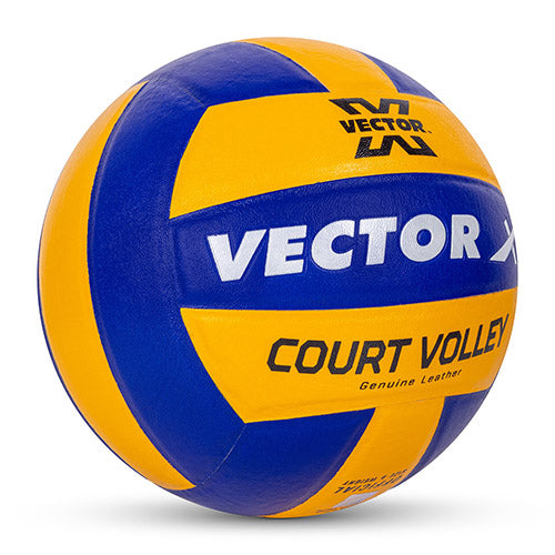 Vector X Court Volley 18 Panels Pu Pasted Volleyball - Size: 4(Pack of 1)