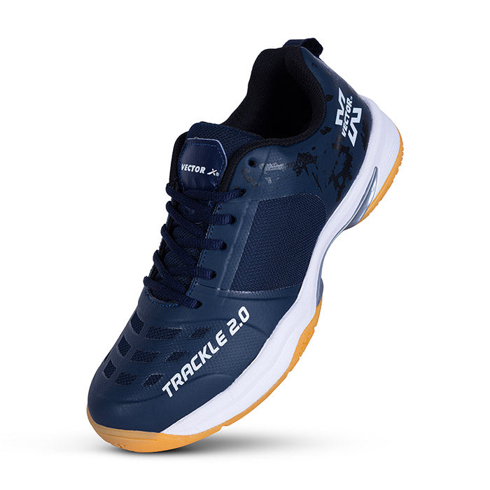 Vector X Trackle 2.0 Unisex Badminton Shoes|Indoor Outdoor Court Sneaker|Breathable Mesh with TPU Fusing Upper + Rubber Outsole for superior grip|Boots for Men Women Adult Youth