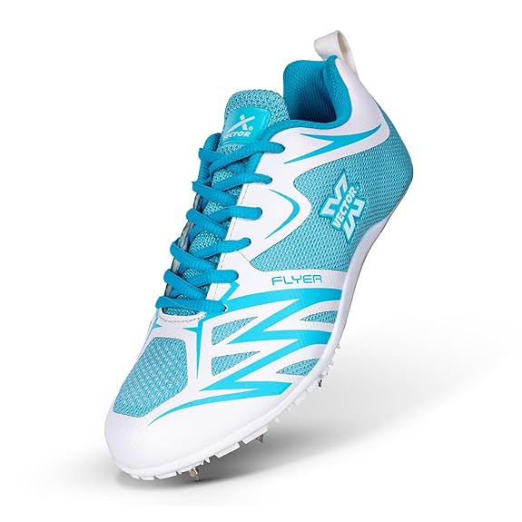 Vector X FLYER Track & Field Sports Removeable Spikes|Knitted upper + TPU Plate Sole Running Shoes For Men
