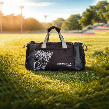 Vector X Classic BFI Approved Adjustable Shoulder Bag for Men - Duffle Gym, Fitness Carry, Sports & Travel Bag - Sports Kit