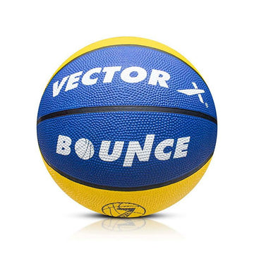 Vector X Bounce Rubber Moulded Basketball with Free Air Needle (Size-7)