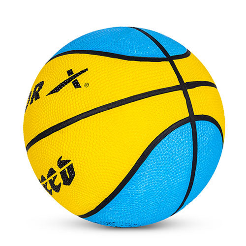 Vector X 8 Panel Speed Rubber Moulded Indoor/Outdoor Basketball with Butyl Bladder (Suitable for Practice/Match/Training) + Free Air Needle