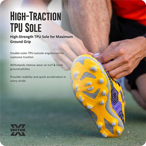 Vector X Breeze Pro Football Shoes for Men | Lightweight Soccer Studs
