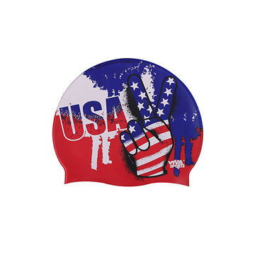 Viva Sports USA Silicone Swimming Cap For Long Hair, Swimming Pool Cap, Swim Cap for Adults