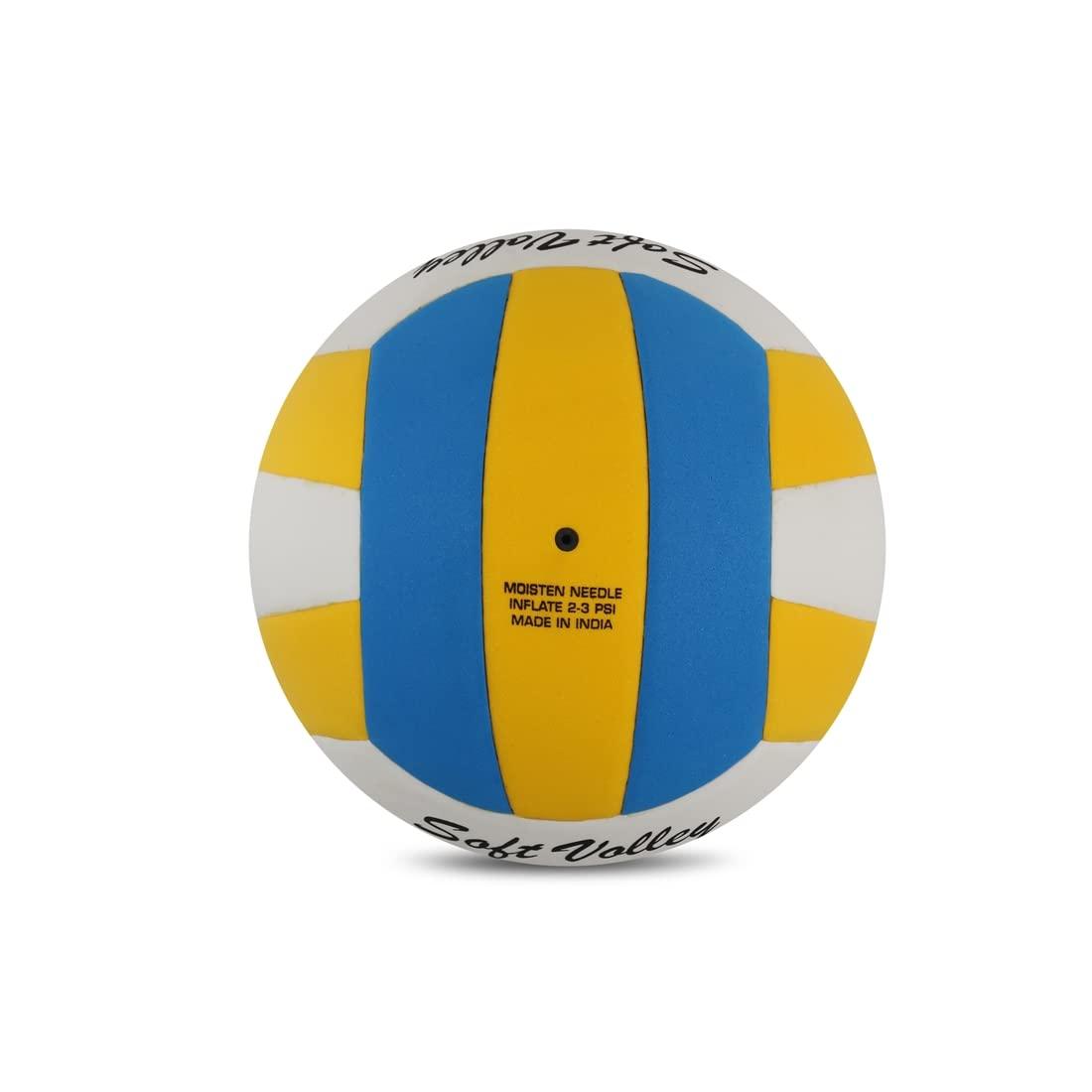 Vector X Soft Volley EVA Foam Laminated Volleyball (18 panels) Size : 4