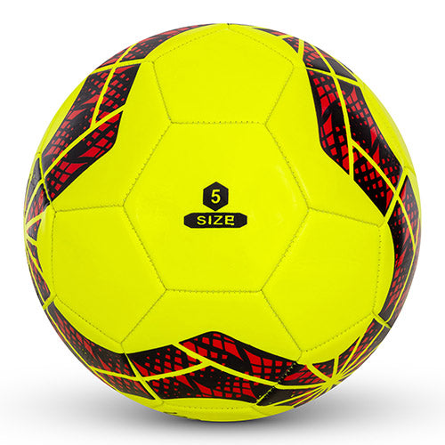 Vector X FIGHTER 32 Panel PVC Machine Stitched Indoor/Outdoor Practice, Training Match Soccer Football + Free Air Needle with Butyl Bladder Ball, Size 5, Suitable for Men, Youth Adults 15+ Years Boys