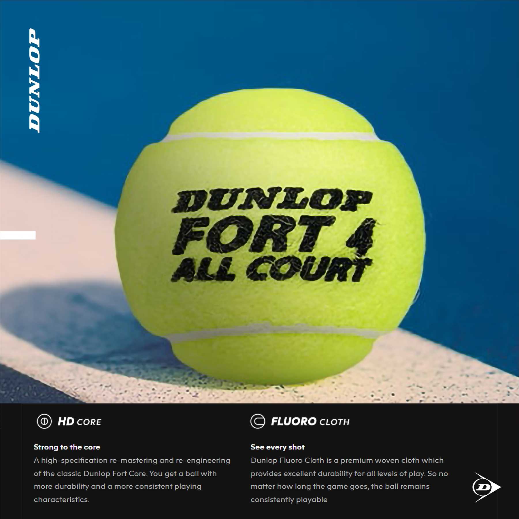 Dunlop Fort All Court Tennis Ball – Vector X