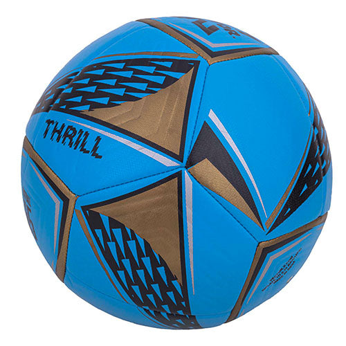 Vector X THRILL 16 Panel EMBOSSED TPU + SR Bladder Machine Stitched Ball|Ideal For Ground, Grass, & Artificial Turf Surface|Match|Training|Practice Soccer Football For Men, Adult, Boys above 15+ Age Size 5 