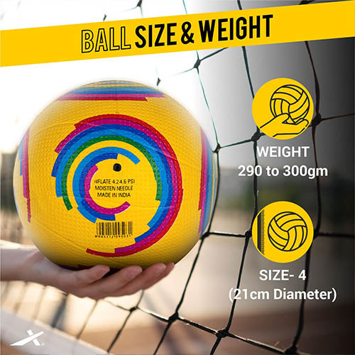 Vector X Glider Rubberized Moulded Volleyball for Indoor & Outdoor Pla