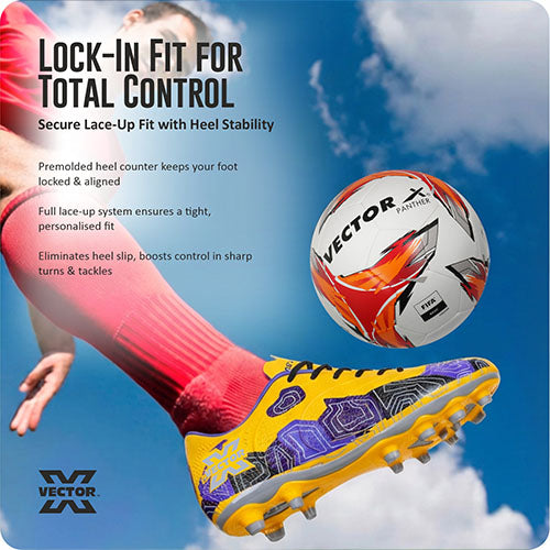 Vector X Breeze Pro Football Shoes for Men | Lightweight Soccer Studs