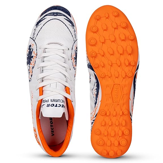 Vector X ACURA PRO High-Performance Turf Shoe Fully Embossed Synthetic Upper|TPU sole Football Shoes For Men