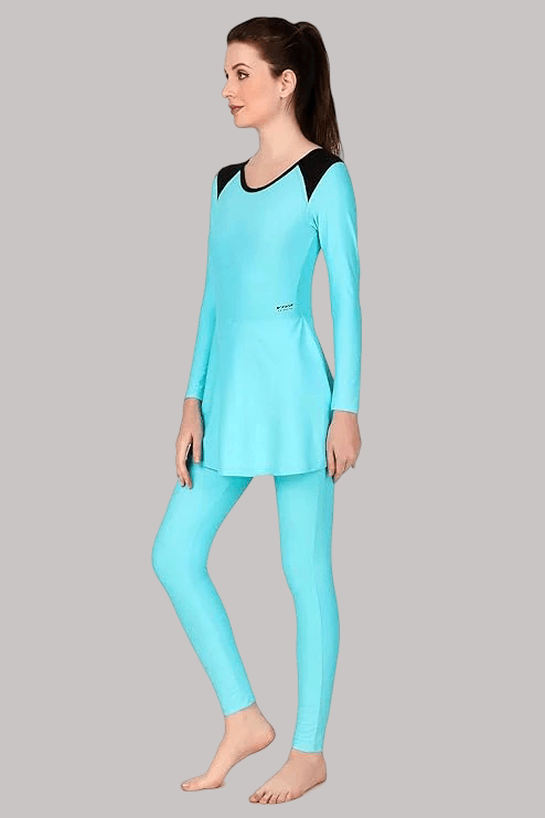 knee length dresses for ladies VIVA SWIMMING Female Swim Dress with Full Leg Length – Vector X