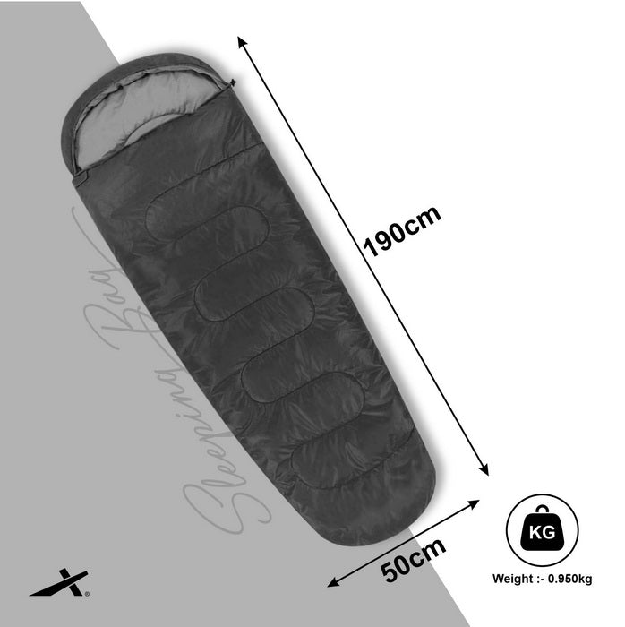 Vector X Lightweight Camping Sleeping Bag 180 x 75 cm | Water-Resistan