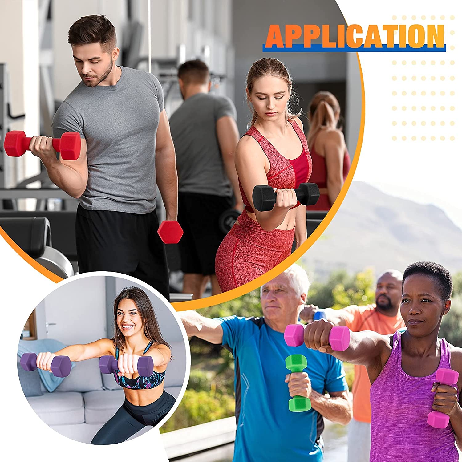 Vector X PVC Round Shape Dumbbells | for Gym | Exercise | Training | Workout | Home Exercise | Body Building | Pack of 2 | 2kg | Purple Color |