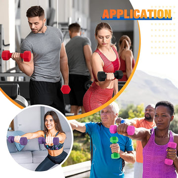 Vector X PVC Round Shape Dumbbells | for Gym | Exercise | Training | Workout | Home Exercise | Body Building | Pack of 2 | 2kg | Purple Color |