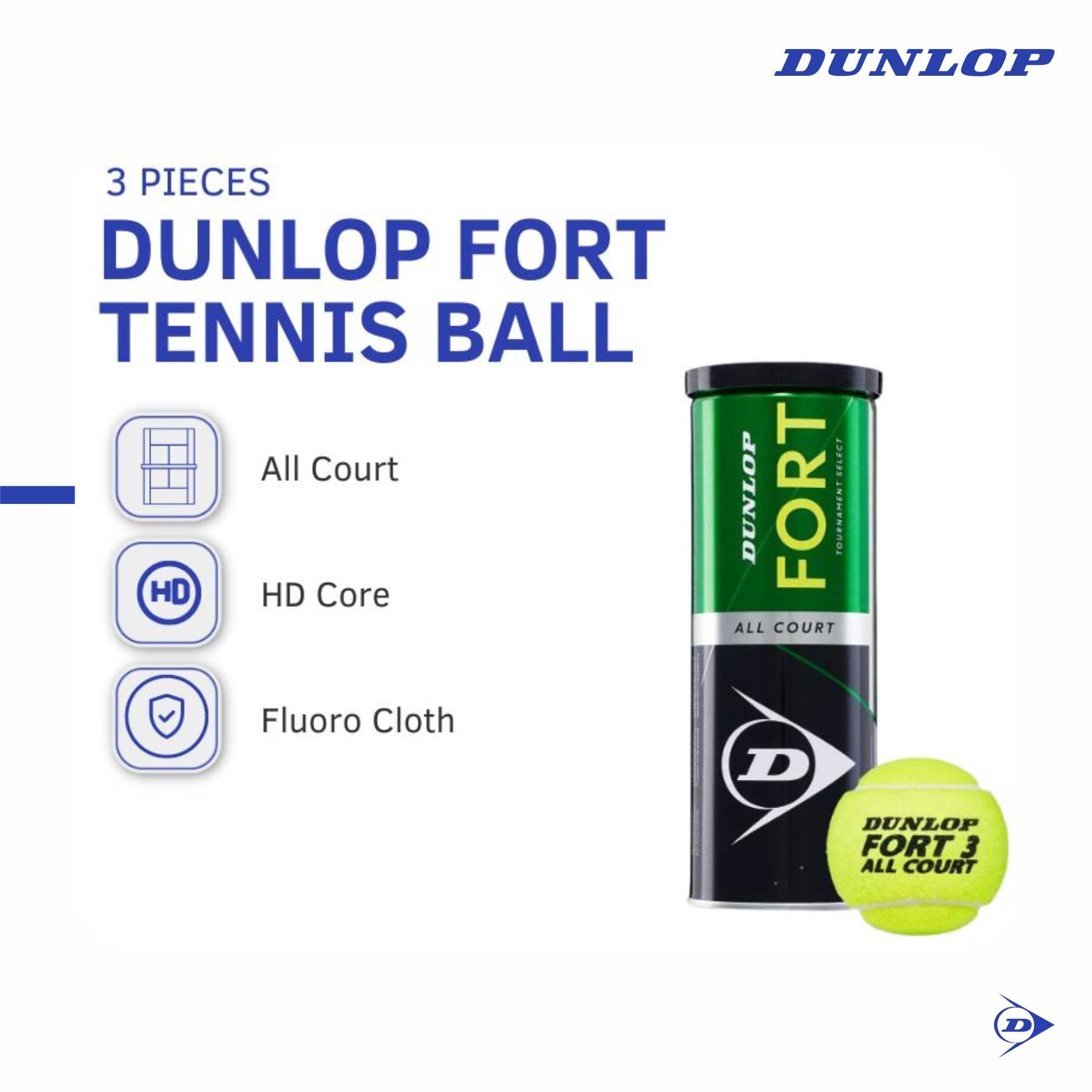 Dunlop Fort All Court Tennis Ball – Vector X