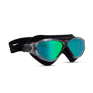Viva Swimming Unicorn Professional Play Swimming Goggles|Anti-Fog, UV Protection|One Piece With Mirror Lens for Men & Women|Branded Case Packing