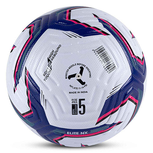 Vector X Elite NX Thermo Bonded Football Size 5 – Seamless PU Match Ba