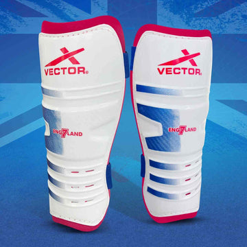 Vector X England Soccer Studs Shin Guard Football