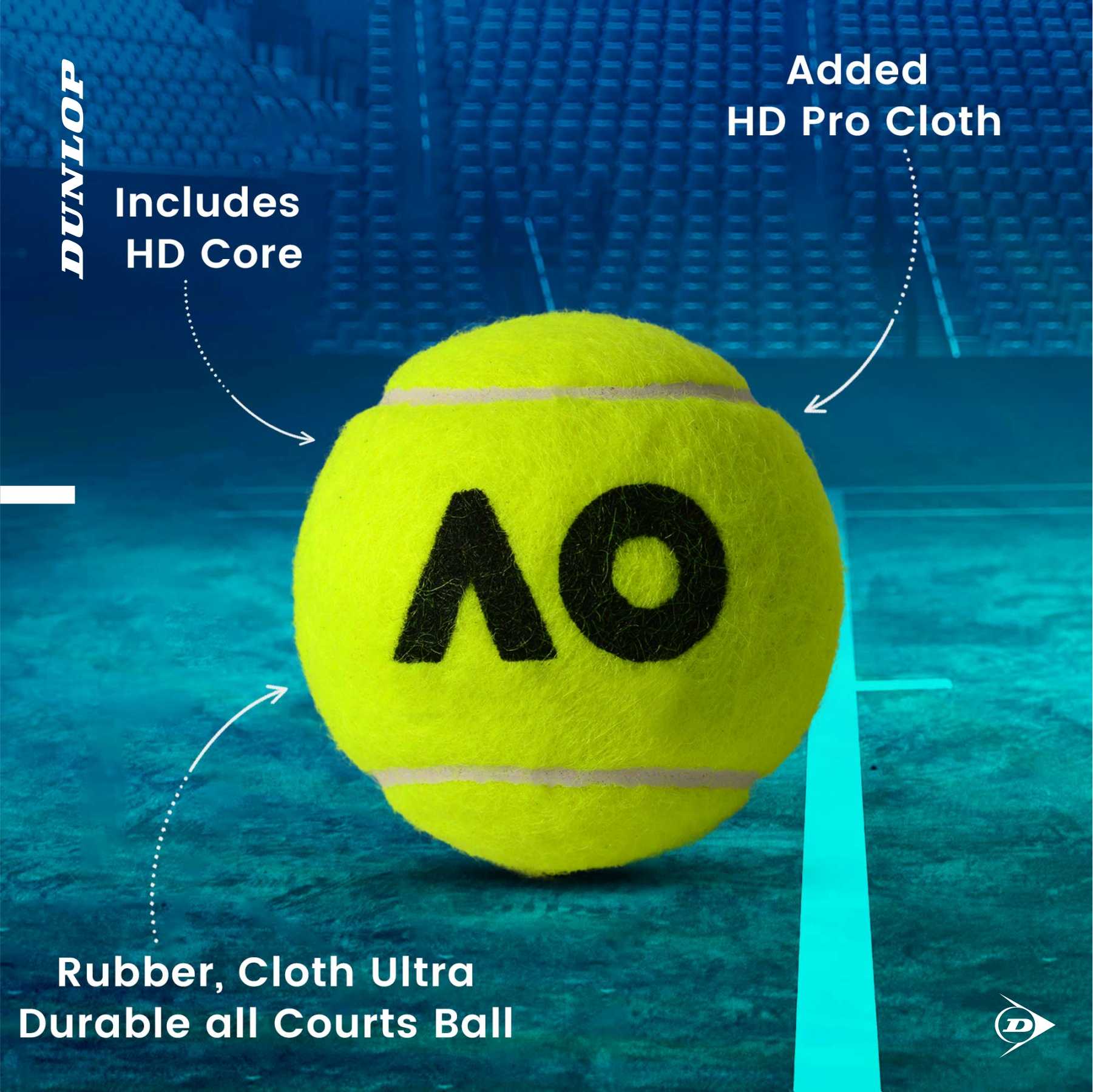 Dunlop Australian Open Tennis Ball – Vector X