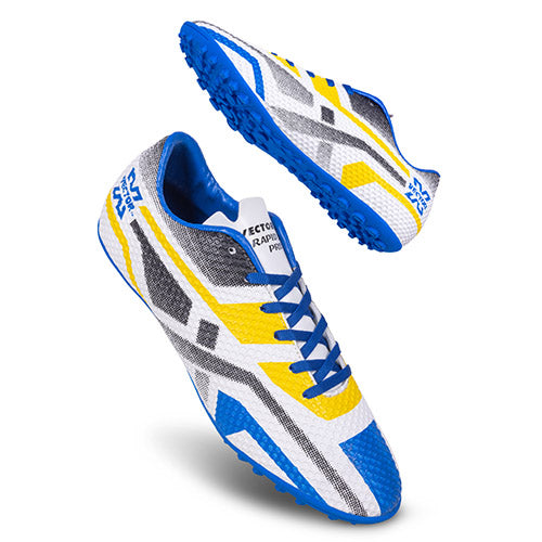 Vector X Rapid 2.0 Series 3D Texture Upper with Double Colour TPU Sole| Unique Design|Comfortable| Football Soccer Court Studs|Futsal Shoe| Ideal for Synthetic Turf & Hard Ground|Men, Youth, Boys